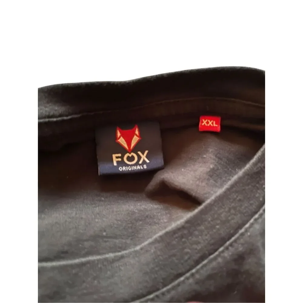 Fox Mens Black Short Sleeve Bicycle Riding Salzburg Bike-Town Shirt Size 2XL
